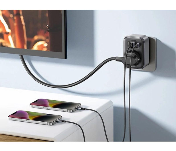 UGREEN Ładowarka sieciowa z gniazdem AC 2x USB USB-C CD314 30W - 1501498 - zdjęcie 4